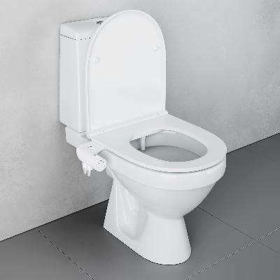 Унитаз напольный Damixa Origin Evo 2 421788607SC с приставкой биде и сиденьем микролифт, белый