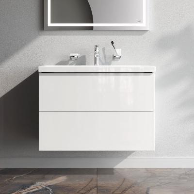 Тумба с раковиной 80 AM.PM Gem M90-FHX0802WG-WCC0802WG подвесная, белый глянец