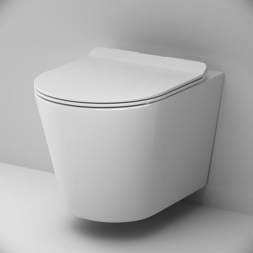 Унитаз подвесной AM.PM Sunny C85C1701SC безободковый с сиденьем микролифт