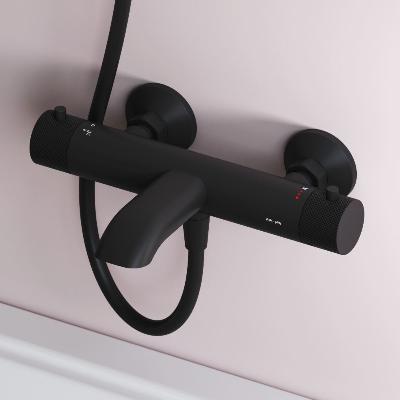 Смеситель для ванны и душа AM.PM Libre F6050022 термостат черный