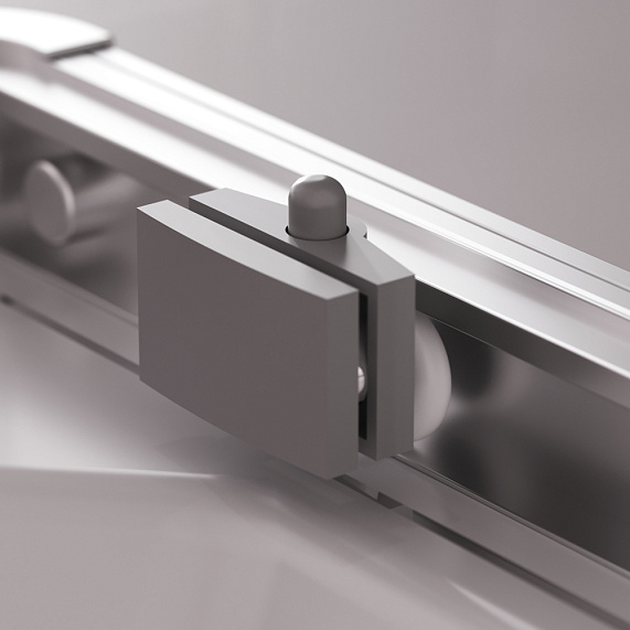 Душевое ограждение без поддона 100x80 AM.PM Above W9XG-403-10080-MT профиль серебристый-11