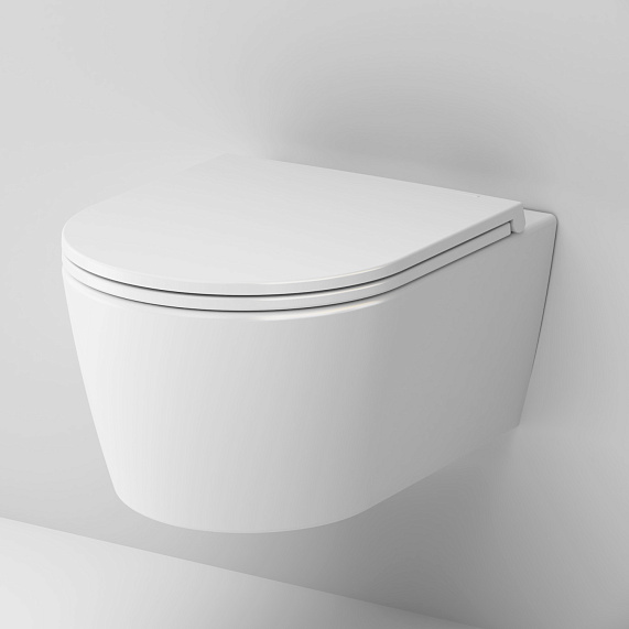 Унитаз подвесной AM.PM Func C8F1700SC (глубина 49 см) безободковый с сиденьем микролифт, белый-3