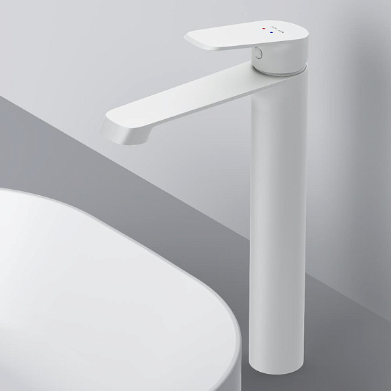 Смеситель для раковины (умывальника) AM.PM Func F8F92033 высокий, белый-4