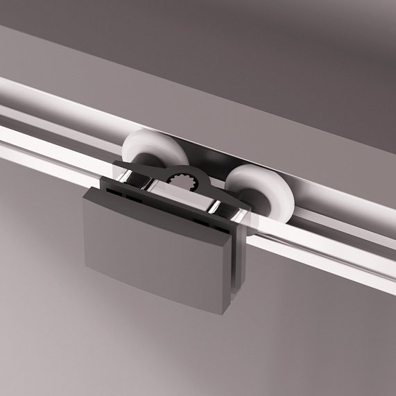 Душевое ограждение без поддона 100x80 AM.PM Above W9XG-403-10080-MT профиль серебристый-10