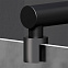 Душевая перегородка 120x195 AM.PM X-Joy W94UWI-120-F1-BTE прозрачное стекло, профиль черный