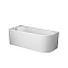 Ванна акриловая 170x70 AM.PM X-Joy W94A-170L70W-ARP ассиметричная с каркасом и панелью, белая глянцевая