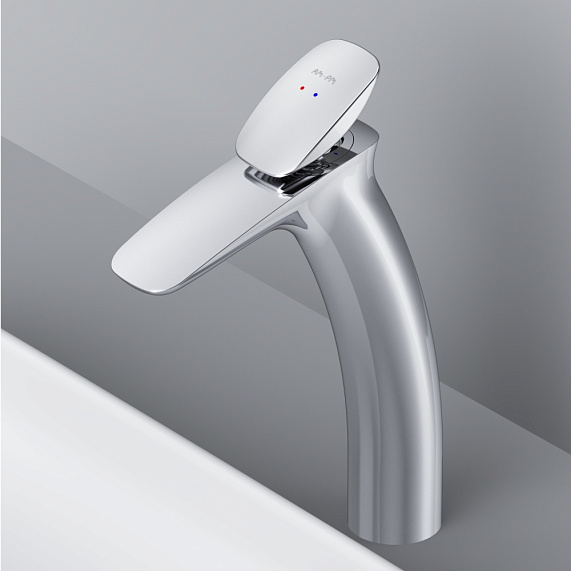 Смеситель для раковины (умывальника) AM.PM Spirit 2.0 F70A92000 высокий, хром-2