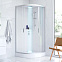 Душевая кабина 90x90 AM.PM Gem W90C-333-090WTA профиль серебристый, низкий поддон