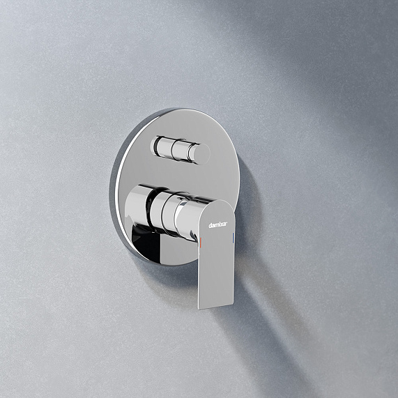 Встраиваемая душевая система Damixa Apollo 947530000 хром: тропический верхний душ, ручной душ-2