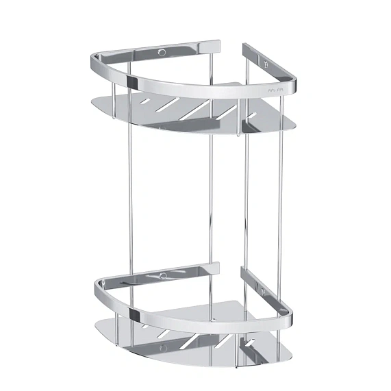 Полка в ванную угловая AM.PM Sense L A7454200 двухъярусная хром-6