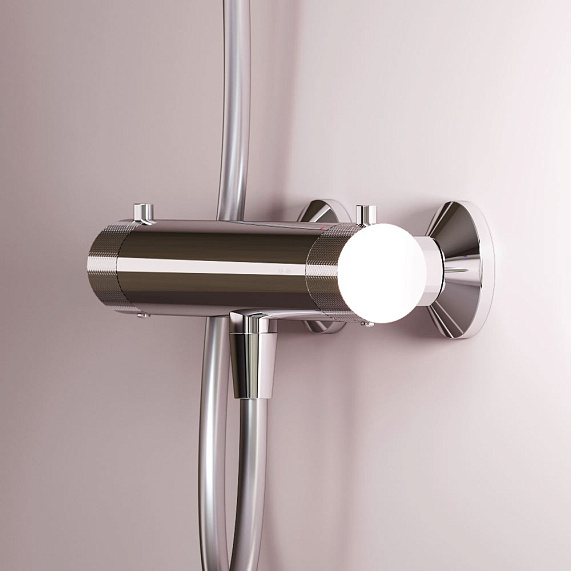 Смеситель для душа AM.PM Libre F6040000 термостат, черный-2