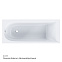 Ванна акриловая 180x80 AM.PM Spirit W72A-180-080W-A2 белая глянцевая