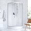 Душевая кабина 90x90 AM.PM Gem W90C-333-090WTA профиль серебристый, низкий поддон