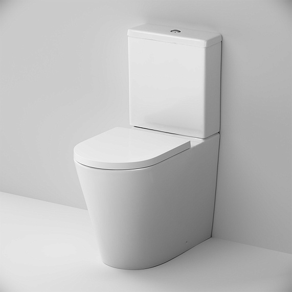 Унитаз-компакт напольный AM.PM Flash C9H8600LMSC безободковый с сиденьем микролифт, белый