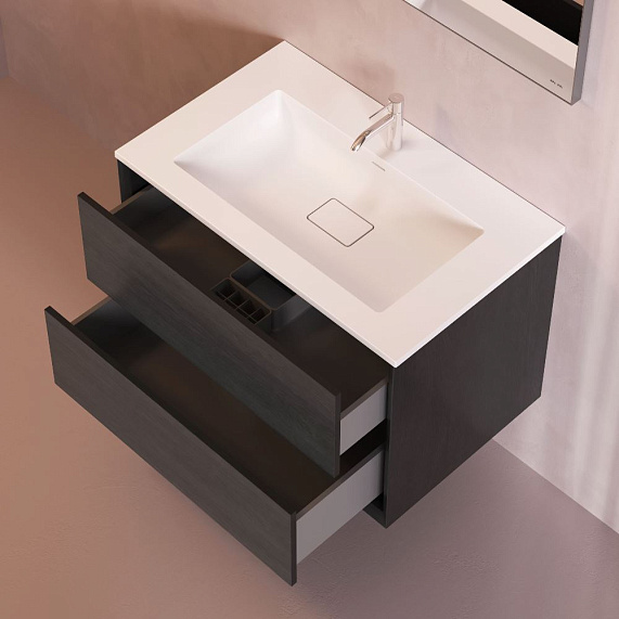 Тумба с раковиной 80 AM.PM Libre M60-FHX0802OF-WPC080SWM подвесная под дерево-2