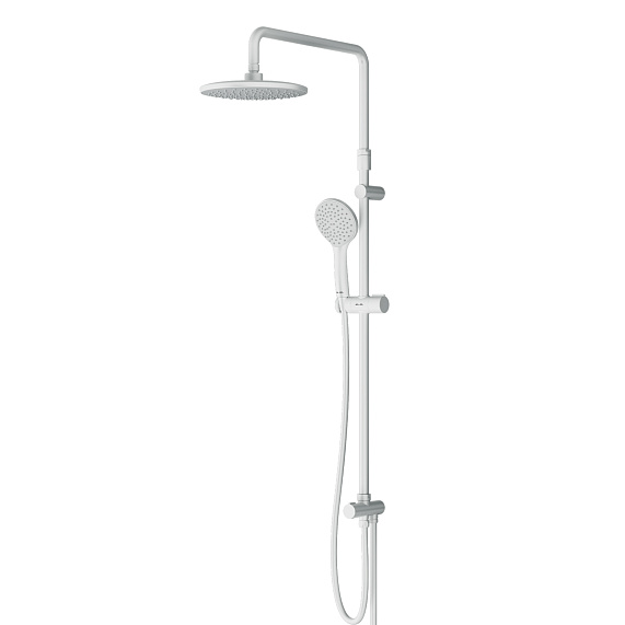 Душевая система AM.PM Gem F0790033 стойка с тропическим душем, белая-10