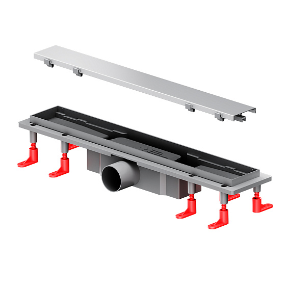 Душевой трап (лоток) 50 AM.PM PrimeFlow W02SC-U11-050-04SB комбинированный затвор со стальной матовой решеткой под плитку-22