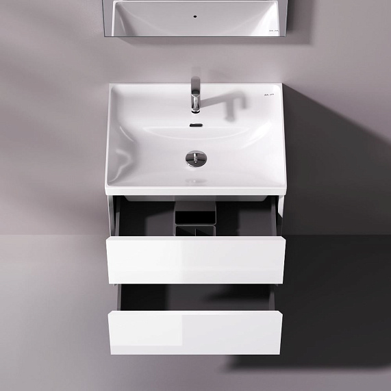 Тумба под раковину 60 AM.PM Above M9XFHX0602WG подвесная белая глянцевая-1