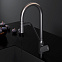 Смеситель для кухни AM.PM Like F8007822 высокий, черный, с гибким изливом и каналом питьевой воды