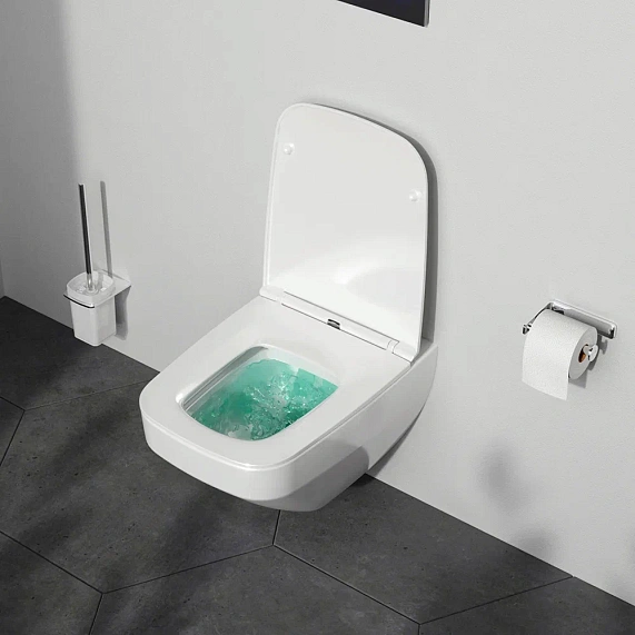 Унитаз подвесной  с инсталляцией AM.PM Inspire 2.0 IS450A38.50A1700 сиденьем микролифт, черной сенс. клавишей-3