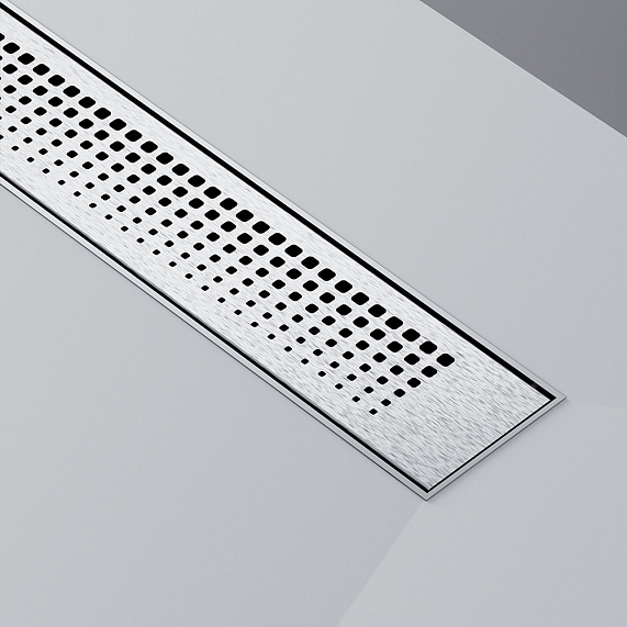 Душевой трап (лоток) 80 AM.PM PrimeFlow W02SC-P11-080-01SB комбинированный затвор со стальной матовой решеткой-9