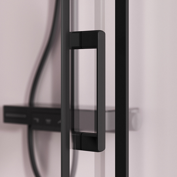 Душевое ограждение без поддона 100x80 AM.PM Above W9XG-403-10080-BT профиль черный-6