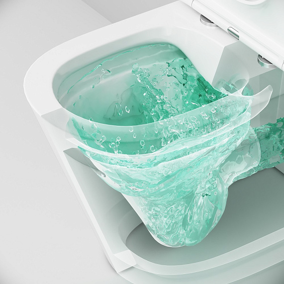 Унитаз напольный AM.PM Func C8F8600SC безободковый с сиденьем микролифт, белый-5