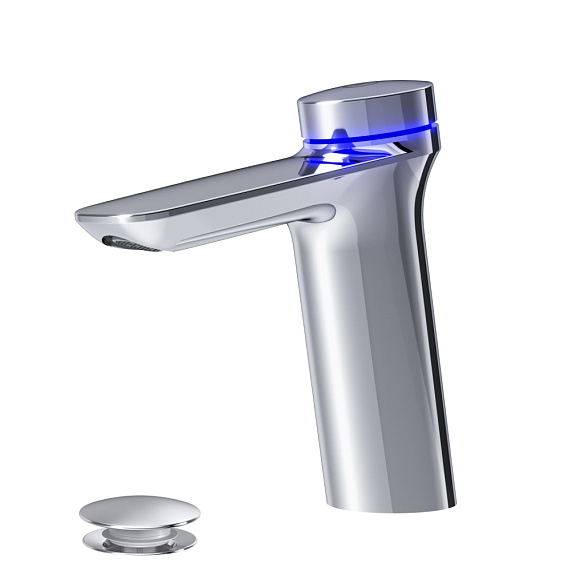 Смеситель для раковины (умывальника) AM.PM Inspire 2.0 F50A82400 с термостатом и донным клапаном, электронный, хром-8