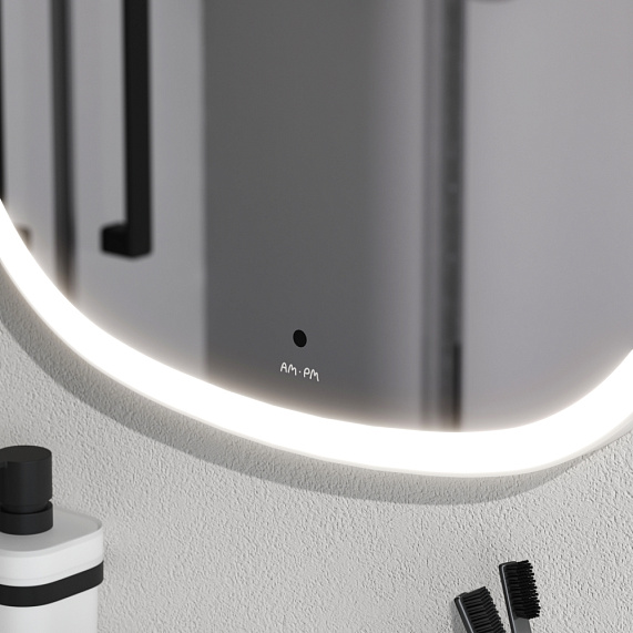 Зеркало с подсветкой в ванную закругленное 55 AM.PM Func M8FMOX0551WGH сенсорное-3