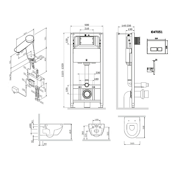 Ванная комната AM.PM Like UK80OB-8