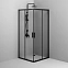 Душевое ограждение без поддона 90x90 AM.PM Gem S W93G-403-090BT профиль черный матовый