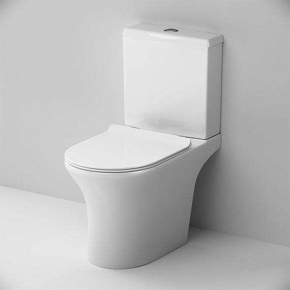 Унитаз-компакт напольный AM.PM Stern C7L8600SC безободковый с сиденьем микролифт, белый-4