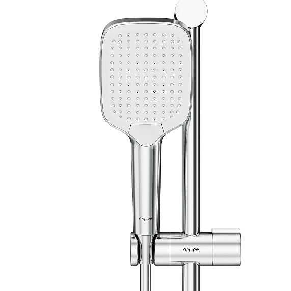 Душевой гарнитур AM.PM Func F018F000 штанга, шланг, лейка 3 режима, хром-6