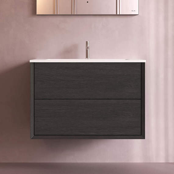 Тумба с раковиной 80 AM.PM Libre M60-FHX0802OF-WPC080SWM подвесная под дерево