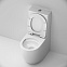 Унитаз-компакт напольный AM.PM Like C808600SC безободковый с сиденьем микролифт, белый