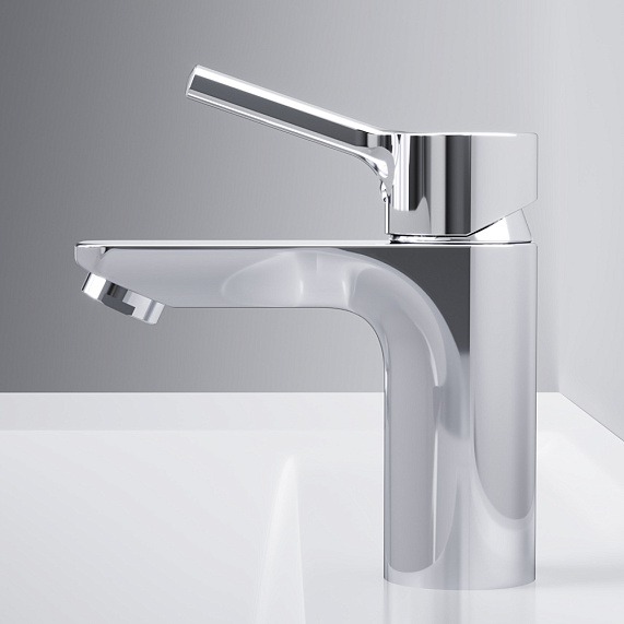 Тумба с раковиной и смесителем 80 AM.PM X-Joy M85AFSX0802WG напольная на ножках белый глянец-3