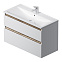 Тумба с раковиной 100 AM.PM X-Joy M85A-FHX1002-WC1002WG подвесная, белый глянец