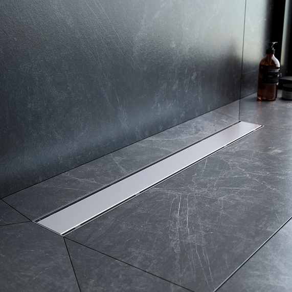 Душевой трап (лоток) 70 AM.PM PrimeFlow W02SC-U11-070-04SB комбинированный затвор со стальной матовой решеткой под плитку-7