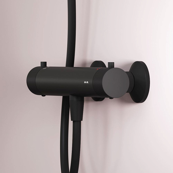 Смеситель для душа AM.PM Libre F6040022 термостат, черный-2