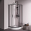 Душевое ограждение без поддона 90x90 AM.PM Above W9XG-401-9090-BT профиль черный