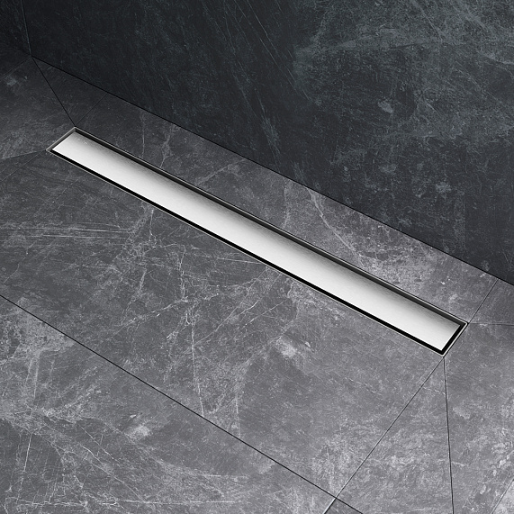 Душевой трап (лоток) 70 AM.PM MasterFlow W01SC-U11-070-04SB комбинированный затвор со стальной матовой решеткой под плитку-11