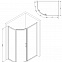 Душевой уголок с поддоном 80x120 AM.PM Like W83G-302U120CG тонированное стекло, профиль хром