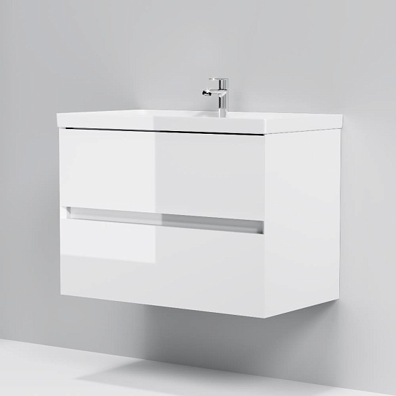 Тумба под раковину 80 AM.PM Above M9XFHX0802WG подвесная белая глянцевая-8