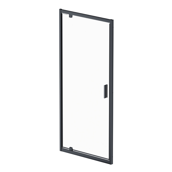 Душевая перегородка с дверью 90x 195 AM.PM Gem W90G-90-1P-BT прозрачное стекло, профиль черный матовый-5