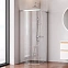 Душевое ограждение без поддона 80x80 AM.PM X-Joy W94G-403-8080-MT1K профиль серебристый