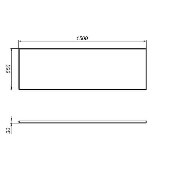 Ванна акриловая 150x70 AM.PM Sense W76A-150-070W-A белая глянцевая-1