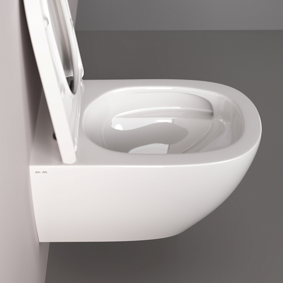 Унитаз подвесной AM.PM Above C9X1900SC торнадо безободковый с сиденьем микролифт, белый-8