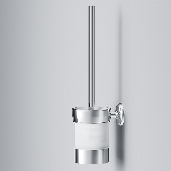 Ершик для унитаза AM.PM Like A8033400 со стеклянной настенной подставкой, хром-3