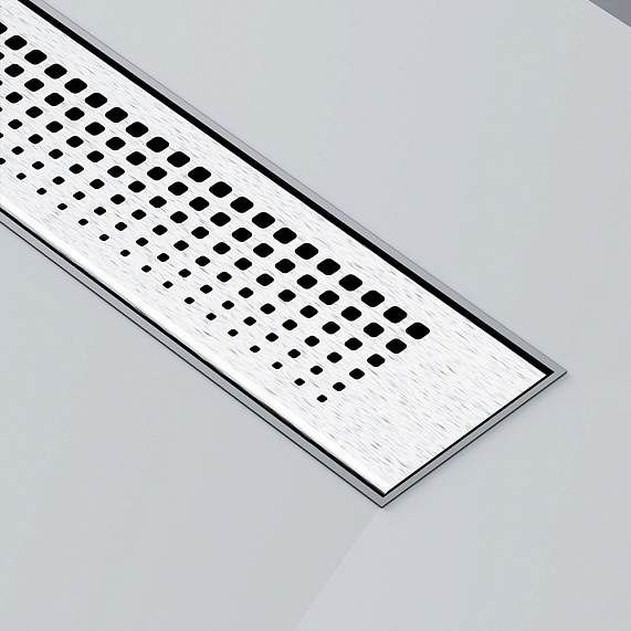 Душевой трап (лоток) 40 AM.PM PrimeFlow W02SC-P11-040-01SB комбинированный затвор со стальной матовой решеткой-9