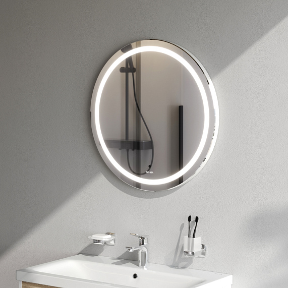 Зеркало с подсветкой в ванную круглое 65 AM.PM X-Joy M85AMOX0651WG сенсорное-2